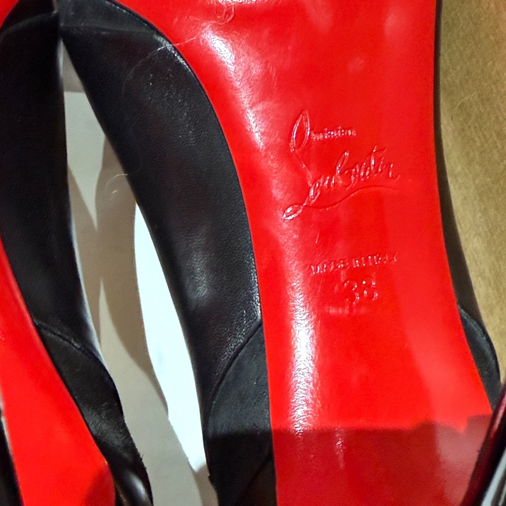 Christian Louboutin Black Patent Leather Heels - Picture 5 of 14